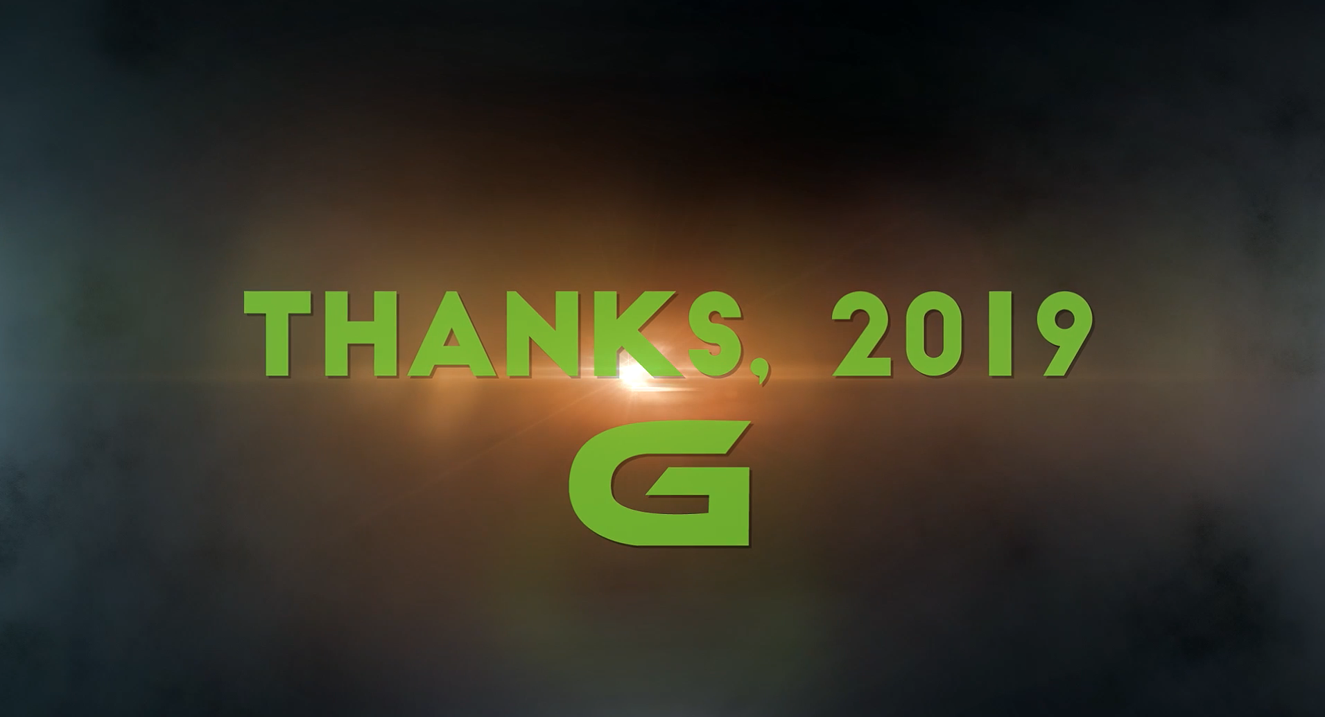 Thanks, 2019. Welcome, 2020