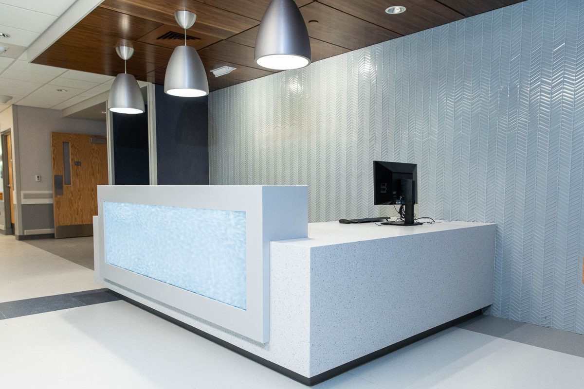 St. Tammany Hospital, Thermoforming Solid Surface Material