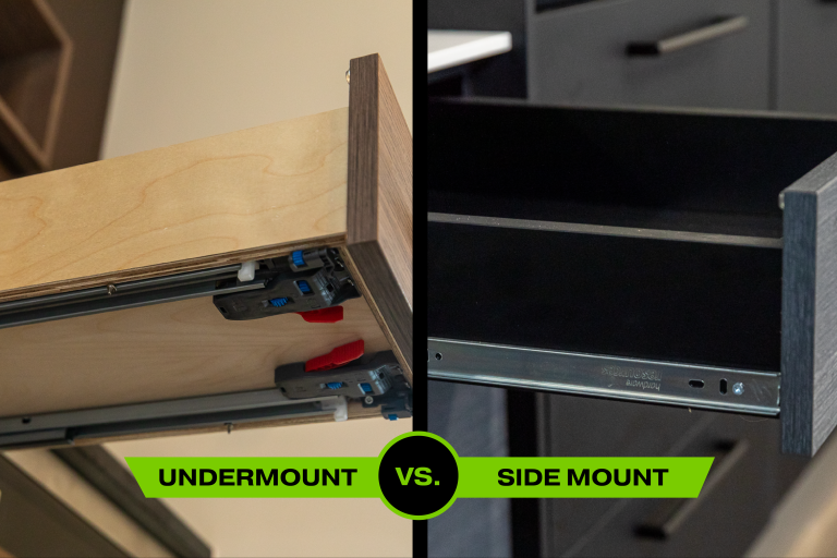 Undermount vs. Side Mount Slides Which Choice Is Right? Gator Millworks