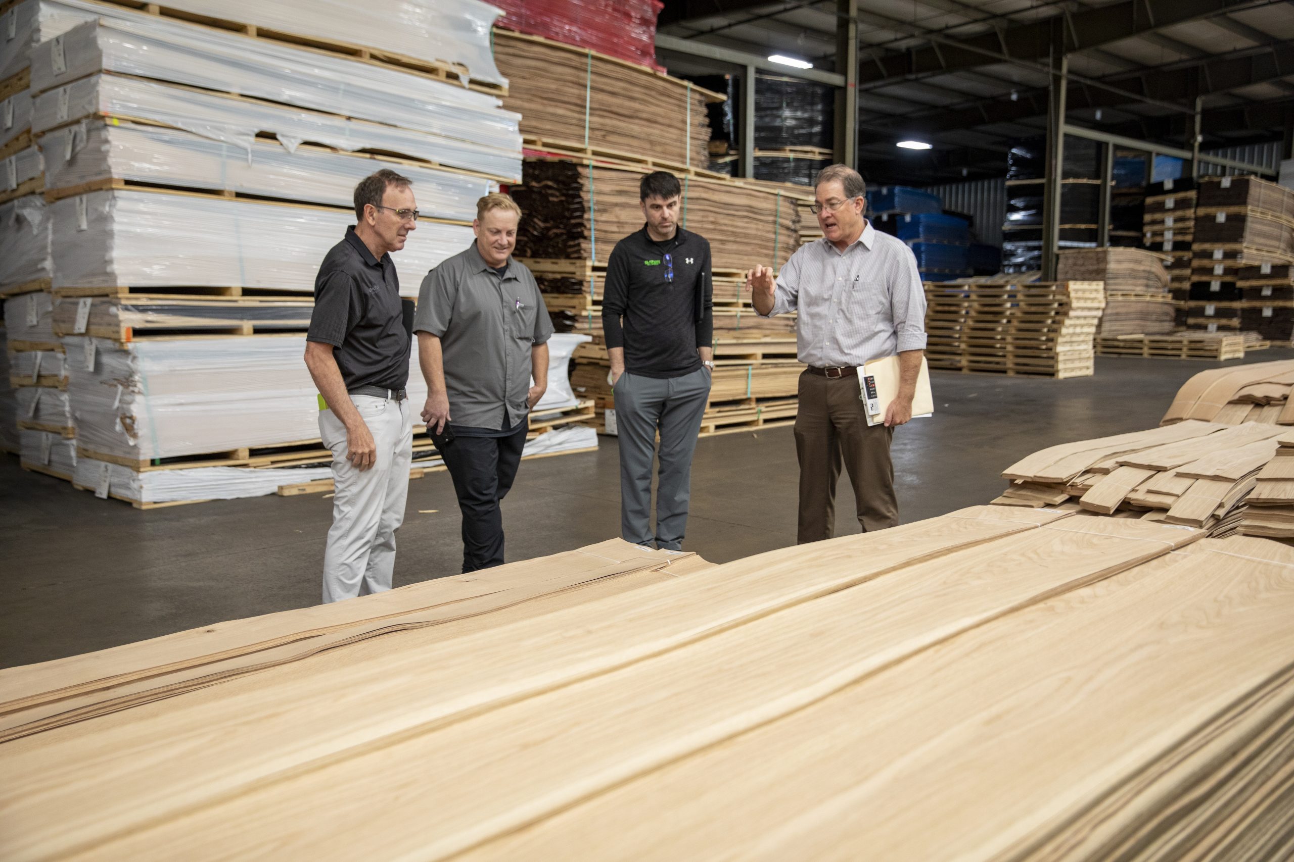 Veneer Selection for Coke United with Gator Millworks